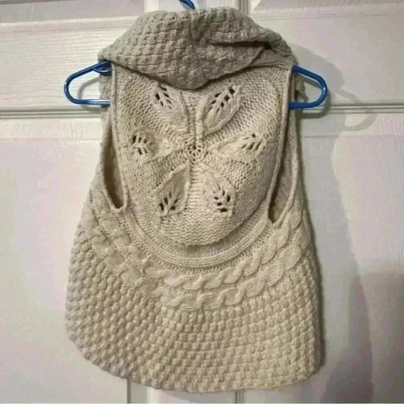 H&M L.O.G.G. Label Of Graded Goods Girls Cream Crochet Knit Vest Size US 4-6 - Picture 5 of 5